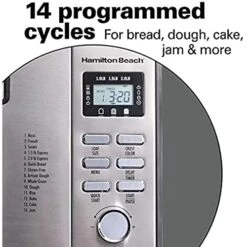 Bread Maker With Automatic Fruit And Nut Dispenser, 2 Lb Bread Capacity, Stainless Steel 10 Bread Maker With Automatic Fruit And Nut Dispenser, 2 Lb Bread Capacity, Stainless Steel -KitchenAid Shop 41HMcX2TTPL