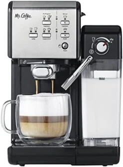 Mr. Coffee® ® One Touch CoffeeHouse+ Espresso, Cappuccino, And Latte Maker,530 Ml, Grey 16 Mr. Coffee® ® One Touch CoffeeHouse+ Espresso, Cappuccino, And Latte Maker,530 Ml, Grey -KitchenAid Shop 41HOpq7coNL. AC