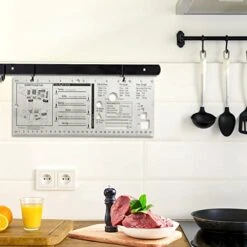 Chef's Culinary Tools Kitchen Ruler-Culinary Ruler For Kitchen Culinary Student And Amateu Chefs Kitchen Accessories (12.28X4.96") -KitchenAid Shop 41HQhnM5y1L