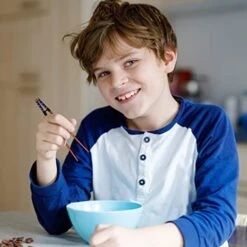 5 Pieces Reusable Chopsticks Helpers Training Chopstick Hinges Connector Training Chopstick For Adults, Beginner, Trainers Or Learner (Black) -KitchenAid Shop 41HYXw63uvL