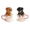 Dachshund Puppies Tea Cup Puppy Love Salt And Pepper Shakers Set -KitchenAid Shop 41Hfs3e9jML