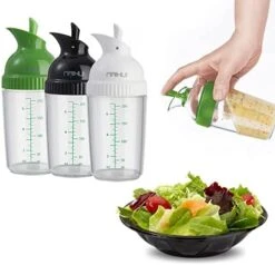 DHliIQQ Salad Dressing Shaker Container,Salad Dressing Bottle Mixer Measure,Salad Dressing Shaker Container For Mixing Ranch And Sauce,Leak-Free -KitchenAid Shop 41Hg2ujrr4L. AC 2