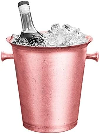 Champagne Bucket With Carry Handles Gold Plated Stainless Steel Ice Bucket For Parties 6 Champagne Bucket With Carry Handles Gold Plated Stainless Steel Ice Bucket For Parties - Image 4