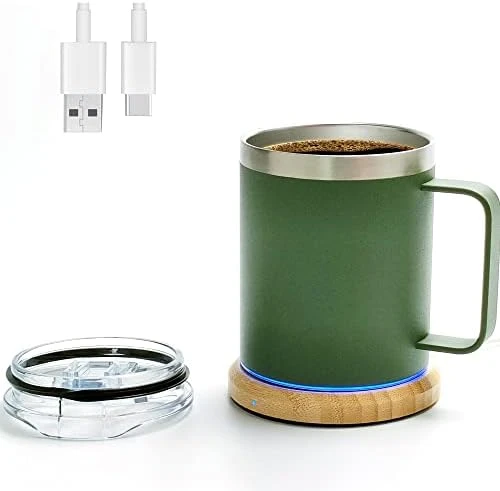 Self Heating Coffee Mug,12oz Heated Mug,Coffee Cup Warmer With Mug Set,Electric 10W,USB Powered Mug Warmer,131℉ Beverage Cup Warmer For Desk Home & Office 9 Self Heating Coffee Mug,12oz Heated Mug,Coffee Cup Warmer With Mug Set,Electric 10W,USB Powered Mug Warmer,131℉ Beverage Cup Warmer For Desk Home & Office - Image 7