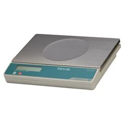 Taylor TE22OS Oversized Digital Portion Control Scale - 22 Lbs. X 0.125 Oz. Capacity, 11-1/2"x7" Platform