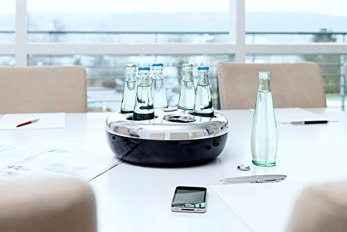 Helios Pure Bottle Cooler Black And Chrome, 30 X 30 X 10.9 Cm 8 Helios Pure Bottle Cooler Black And Chrome, 30 X 30 X 10.9 Cm - Image 6