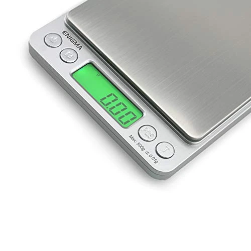 Enigma Digital Coffee Scale - (500g X 0.01g Silver) Digital Food Scale - Coffee Weight Scale - High Precision Scale - Automatic Counting Scale - Digital Kitchen Scale - Espresso Scale 6 Enigma Digital Coffee Scale - (500g X 0.01g Silver) Digital Food Scale - Coffee Weight Scale - High Precision Scale - Automatic Counting Scale - Digital Kitchen Scale - Espresso Scale - Image 4