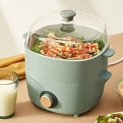 THICK Electric Food Steamers Household Multifunctional Egg Cooker ForBoiler Cooking Tools Kitchen 2 Layers 600W -KitchenAid Shop 41I2eJOllzL