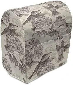 Ambesonne Tattoo Stand Mixer Cover, Monochrome Pattern With Floral Abstract Butterflies In Filigree Style Spiral Wings, Kitchen Appliance Organizer Bag Cover With A Pocket, 6-8 Quarts, Black And White -KitchenAid Shop 41I3eEQViRL. AC