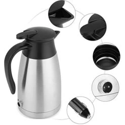 12V 1000ml Stainless Steel Car Heating Kettle Automobile Electric Heating Kettle Portable Water Cup -KitchenAid Shop 41I5Ht564xL