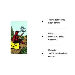 Hey, Have Your Tried Cheese? Blue Q Dish Towel, Screen-Printed With Water-Based Inks, 100% Cotton, 28 By 21 Inches -KitchenAid Shop 41I6qRV0vsL