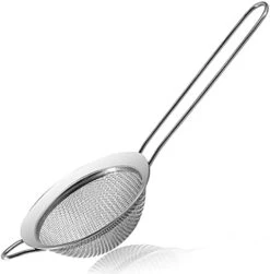 Fine Mesh Strainers - Premium Stainless Steel Colander Sieve Sifters, With Durable Mesh And Sturdy Handle, Excellent For Sifting Dry Ingredients, Flour, Pastas, Rice, Tea (3.15"+5.5"+7.87") -KitchenAid Shop 41I9rObWRaS. AC