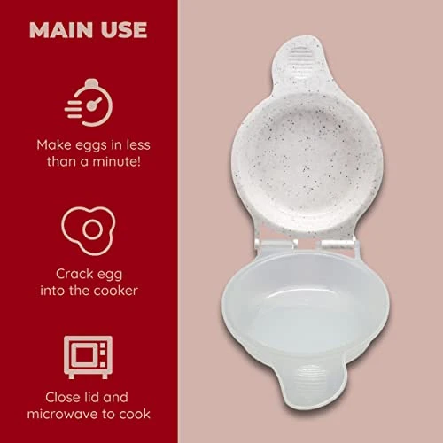 Microwave Egg Muffin Breakfast Sandwich Pan For Eggs In A Minute Or Less, 3-pack 4 Microwave Egg Muffin Breakfast Sandwich Pan For Eggs In A Minute Or Less, 3-pack - Image 2