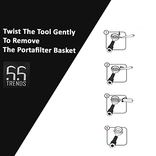 Portafilter Basket Removal Tool Stainless Steel Coffee Portafilter Remover Espresso Cleaning Accessories 3 Portafilter Basket Removal Tool Stainless Steel Coffee Portafilter Remover Espresso Cleaning Accessories