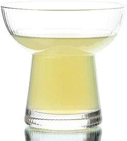 Stemless Margarita Glasses Set Of 2 - Elegant Vertical Stripes Cocktail Glasses – Premium Hand Blown Glassware For Martini And Mixed Drinks – 10 Oz Gold Rim -KitchenAid Shop 41IK9LoBlsL. AC