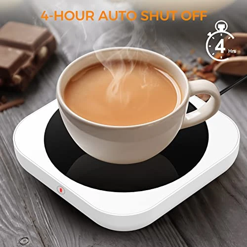 Coffee Mug Warmer For Desk, Coffee Warmer With 3 Temperature Settings, Coffee Cup Warmer For Desk Auto Shut Off, Waterproof Coffee Warmer For Desk With Touch Tech & Enlarged Heating Plate, Best Gift 4 Coffee Mug Warmer For Desk, Coffee Warmer With 3 Temperature Settings, Coffee Cup Warmer For Desk Auto Shut Off, Waterproof Coffee Warmer For Desk With Touch Tech & Enlarged Heating Plate, Best Gift - Image 2