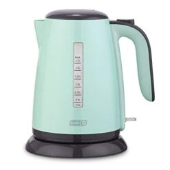 Dash Ash Easy Electric Kettle + Water Heater With With Rapid Boil, Cool Touch Handle, Cordless Carafe + Auto Shut Off For Coffee, Tea, Espresso & More, 57 Oz. / 1.7L - Aqua