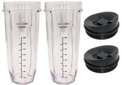 Blendin 32 Ounce Cup With Sip N Seal Lids - Replacement Jar Compaible With Nutri Ninja Auto-iQ 1000W And Duo Blenders - Premium Blender Cups Replacement (2 Pack) 12 Blendin 32 Ounce Cup With Sip N Seal Lids - Replacement Jar Compaible With Nutri Ninja Auto-iQ 1000W And Duo Blenders - Premium Blender Cups Replacement (2 Pack) -KitchenAid Shop 41IYKLABhIL