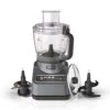 Ninja BN601 Professional Plus Food Processor, 1000 Peak Watts, 4 Functions For Chopping, Slicing, Purees & Dough With 9-Cup Processor Bowl, 3 Blades, Food Chute & Pusher, Silver