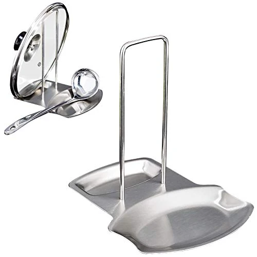 Pot Lid/Spoon Rack,Pot Cover Organizer In Home & Kitchen,Vertical Spoon Rest,Spoon Rest For Stove Top,Stainless Steel Spoon Holder,Cooking Utensils Stand - Stainless Steel 3 Pot Lid/Spoon Rack,Pot Cover Organizer In Home & Kitchen,Vertical Spoon Rest,Spoon Rest For Stove Top,Stainless Steel Spoon Holder,Cooking Utensils Stand - Stainless Steel