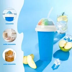 2 PCS Slushy Maker Cup,Frozen Magic Slushy Maker Squeeze Cup DIY Homemade Smoothies Cup Protable Quick Cool Slushie Cups For Juices And Drinks -KitchenAid Shop 41IccFqgxYL