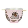 Enesco Pusheen By Our Name Is Mud Ramen Bowl And Chopsticks Set, 4", Pink, 18 Fluid Ounces 1 Enesco Pusheen By Our Name Is Mud Ramen Bowl And Chopsticks Set, 4", Pink, 18 Fluid Ounces -KitchenAid Shop 41IdKSyCLrL
