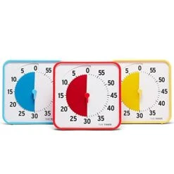 Ime Timer 8 Inch Learning Center Classroom Set — 60 Minute Visual Timer For Kids With Dry Erase Activity Cards For Kids Classroom, Learning Centers And Teachers Desk Clock, Secondary (3-Pack) -KitchenAid Shop 41IhHYGfVdL