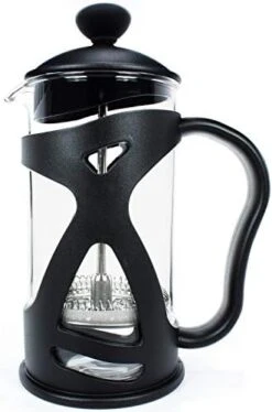 French Press Coffee Press Maker With Reusable Stainless Steel Filter, Large Comfortable Handle & Glass Protecting Durable Black Shell -KitchenAid Shop 41Ii0473wmL. AC