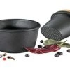 Zassenhaus Cast Iron Spice Grinding Set With Beech Wood Lid, 3" Grinder, Black -KitchenAid Shop 41ItCjzFkTL