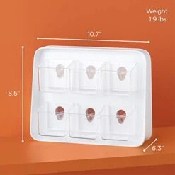 TeaStand Tea Bag Organizer With Clear Removable Bins, Cabinet Or Pantry Storage Caddy, 120-Bag 12 TeaStand Tea Bag Organizer With Clear Removable Bins, Cabinet Or Pantry Storage Caddy, 120-Bag -KitchenAid Shop 41Iu5Y7fY2L