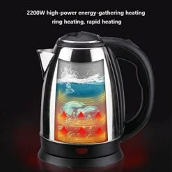 1500 Watt 1.8 Litre Electric Kettle With Stainless Steel Body, Automatic Shut Off, Boil Dry Protection -KitchenAid Shop 41IwqBa9xAL