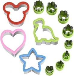 Sandwich Cutters Set For Kids, Mickey Mouse, Dinosaur, Star, Heart Shapes And Mini Vegetable Fruit Cookie Cutters Food Mold For Holiday And Party 15 Sandwich Cutters Set For Kids, Mickey Mouse, Dinosaur, Star, Heart Shapes And Mini Vegetable Fruit Cookie Cutters Food Mold For Holiday And Party -KitchenAid Shop 41IydgLO2ML. AC