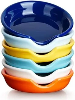6 Packs Ceramic Spoon Rest, MFacoy Large Spoon Rest For Stove Top, Spoon Holder For Kitchen Counter, Heat-Resistant Cooking Utensil Rest, Coffee Spoon Rest For Ladle, Spatula, Dishwasher Safe -KitchenAid Shop 41J1zYvEhL. AC