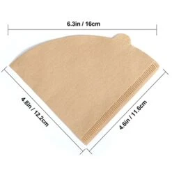 Coffee Filter, V60 Filters 02, Coffee Filters 2 Cone Paper, Small Cone Coffee Filters 1-4 Cup, 100 Count, Natural, Brown -KitchenAid Shop 41J2yVJmZ5L
