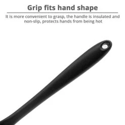 Silicone Pasta Fork (11.2"), High Heat Resistant To 480°F, Food Grade Pasta Spoon, BPA Free, Spaghetti Strainer & Server Spoon (Black, Noodle Spoon) -KitchenAid Shop 41J3NlP240L