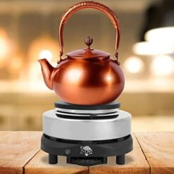 Portable Electric Countertop Stove For Tea Coffee Kitchen Single Heating Plate Burner - Adjustable Temperature, Heavy Duty Cooktop, Durable And Reliable -KitchenAid Shop 41J49AnxSnL