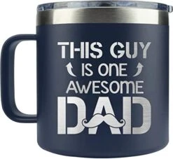 Gifts For Dad From Daughter, Son For Fathers Day - Dad Gifts From Daughter, Son - Cool Gifts For Dad, Husband, Men, Grandpa - New Dad Gifts - Men Gifts - Dad Birthday Gift - Funny Dad Mug 14 Oz, Navy -KitchenAid Shop 41J5Q4s9hXL. AC
