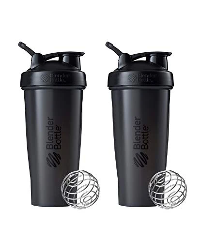 Classic Shaker Bottle Perfect For Protein Shakes And Pre Workout, 28-Ounce (2 Pack), All Black 3 Classic Shaker Bottle Perfect For Protein Shakes And Pre Workout, 28-Ounce (2 Pack), All Black