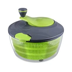 HEIMP Dryer Salad Spinner Large Fruits And Vegetables Dryer Quick Dry Free Dry Off And Drain Lettuce With Ease For Tastier Salads And Faster Food Prep Kitchen Slicer