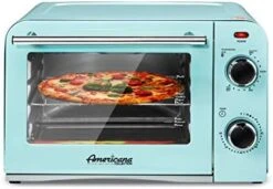 Americana 2 Slice, 9.5" Griddle With Glass Lid 3-in-1 Breakfast Center Station, 4-Cup Coffeemaker, Toaster Oven With 15-Min Timer, Heat Selector Mode, Blue, (EBK8810BL) -KitchenAid Shop 41JA42sAnlL. AC