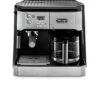 De'Longhi BCO430 Combination Pump Espresso And 10-Cup Drip Coffee Machine With Frothing Wand, Silver And Black