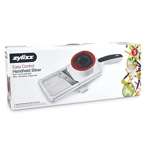Zyliss Easy Control Handheld Slicer, White, Grey And Red 4 Zyliss Easy Control Handheld Slicer, White, Grey And Red - Image 2