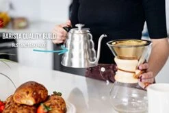 Pour Over Coffee Kettle With Thermometer - Gooseneck Kettle For Coffee And Tea, Stainless Steel Pour Over Kettle For All Stovetops (Copper Coated, 1.0 Liter, 34 Fl Oz) -KitchenAid Shop 41JP6udHDBL