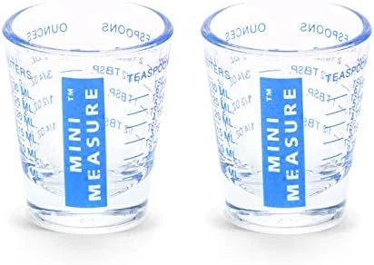 Mini Measure Heavy Glass, 20-Incremental Measurements Multi-Purpose Liquid And Dry Measuring Shot Glass, Black 17 Mini Measure Heavy Glass, 20-Incremental Measurements Multi-Purpose Liquid And Dry Measuring Shot Glass, Black - Image 15