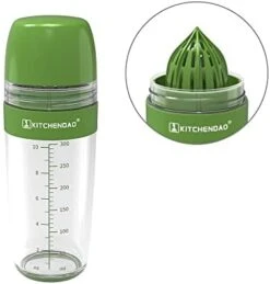 2 In 1 Salad Dressing Shaker Container With Citrus Juicer, Dripless Pour, Leak-free, Soft Grip, Dishwasher Safe, BPA Free, Homemade Salad Dressing Bottle Mixer Measure, 350ml (1-1/2 Cups) 15 2 In 1 Salad Dressing Shaker Container With Citrus Juicer, Dripless Pour, Leak-free, Soft Grip, Dishwasher Safe, BPA Free, Homemade Salad Dressing Bottle Mixer Measure, 350ml (1-1/2 Cups) -KitchenAid Shop 41JYs9Djt6L. AC