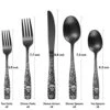 Pattern Matte Silverware Set For 8,40-Piece Square Goth Matte Black Flatware Set,Unique Pattern Design,Satin Finish Cutlery For 8,Halloween Skull Tableware Utensils For Kitchen Dishwasher Safe 2 Pattern Matte Silverware Set For 8,40-Piece Square Goth Matte Black Flatware Set,Unique Pattern Design,Satin Finish Cutlery For 8,Halloween Skull Tableware Utensils For Kitchen Dishwasher Safe -KitchenAid Shop 41JoELN4SkL