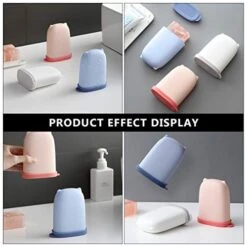 Travel Container 3 Pcs Soap Holder Soap Box Soap Dish Soap Savers Case Soap Protector Containers With Lid For Home Gym Camping Outdoor Travel Silicone Containers -KitchenAid Shop 41K0MIxiOEL