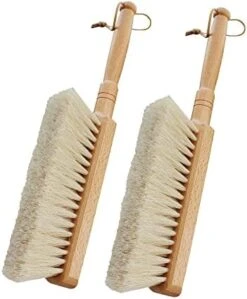 Horsehair Hand Brush Soft Bristles Oiled Beech Wood Handle Small 12 Inch Long (White Horsehair) -KitchenAid Shop 41K2bPKMlpL. AC
