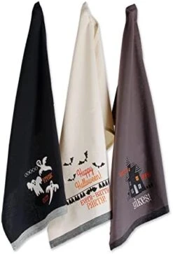 Happy Halloween Dishtowel Collection Embellished Cotton Kitchen Hand Towel Set, 18x28, Skeleton, 3 Count 31 Happy Halloween Dishtowel Collection Embellished Cotton Kitchen Hand Towel Set, 18x28, Skeleton, 3 Count -KitchenAid Shop 41K4SkACqOL. AC