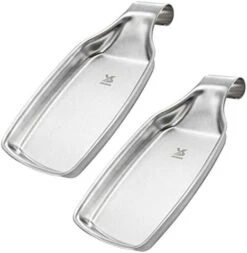 2 Pack 304 Stainless Steel Spoon Rest, MSY BIGSUNNY Stainless Steel Utensil Spoon Rest Holder For Cooking, Spatula Ladle Holder, Oversized -KitchenAid Shop 41K5s8gNFML. AC